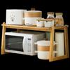 Bamboo 2-Tier Kitchen Countertop Storage Shelf