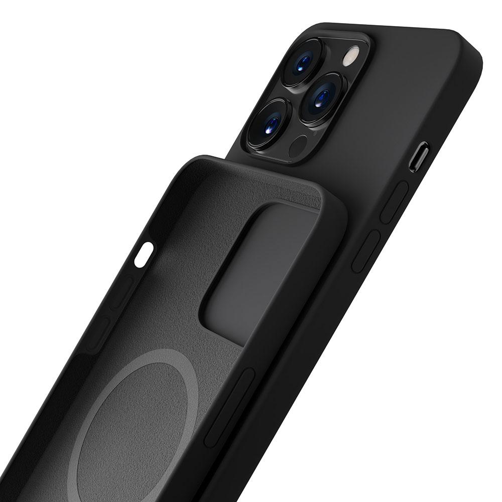 Apple Iphone 15 Pro - 3Mk Hardy Silicone Magcase Graphite
