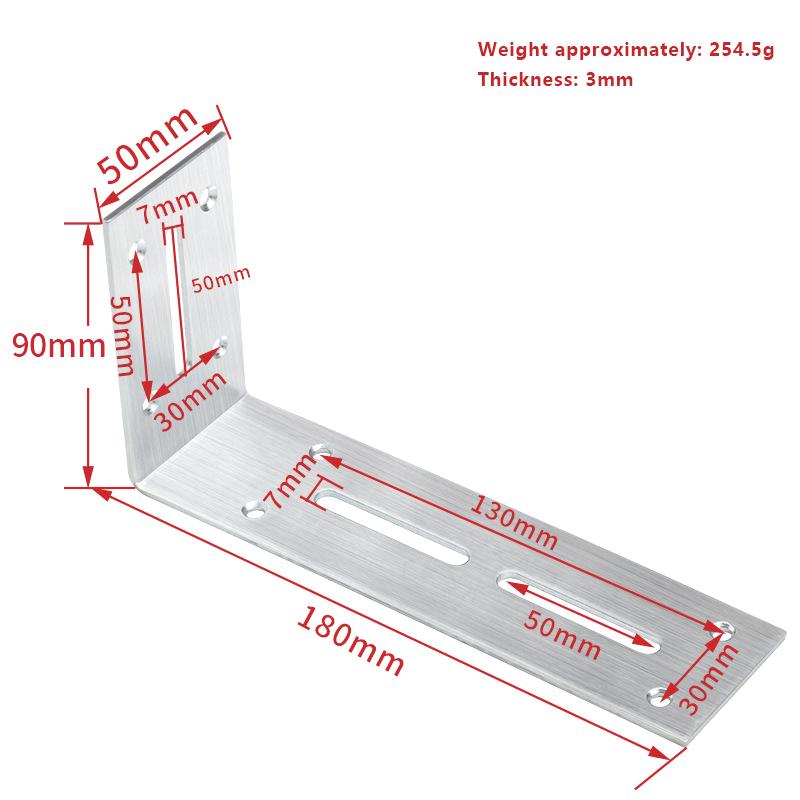 Угловой кронштейн из нержавеющей стали 90 градусов, угловые кронштейны, соединительный кронштейн, крепеж для мебели, дверей, шкафов, экранов, стен