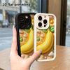 Чехол для телефона: 2D плоский дизайн, подходящий для защитного чехла iPhone 18 17 16 15 14 13 Pro, 3D банан, идеальный рождественский и хэллоуинский подарок