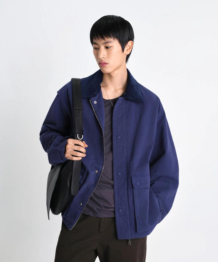 Labelarchive Sui Washed Carpenter Jacket Nocturne Blue