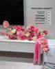 Red Wedding Floral Arrangement - Artificial Flowers for Living Room & New Home Decor