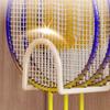 Punch Free Badminton Racket Rack Pickleball Rackets Wall Holder  for Badminton/Tennis/Pickleball