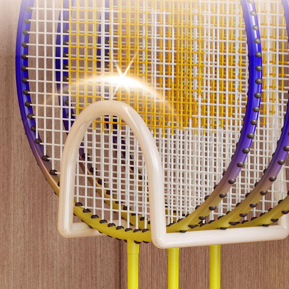 Punch Free Badminton Racket Rack Pickleball Rackets Wall Holder  for Badminton/Tennis/Pickleball