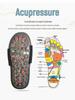 Акупрессурные массажные тапочки с галькой для мужчин и женщин, нескользящая домашняя обувь, для летнего использования