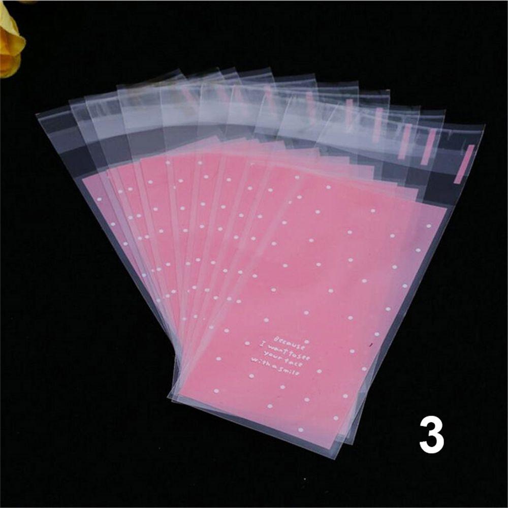 100pcs/lot Cute Bow Party Supplies Wedding Favors Lipstick Bag Gift Packages OPP Bags Plastic Pocket