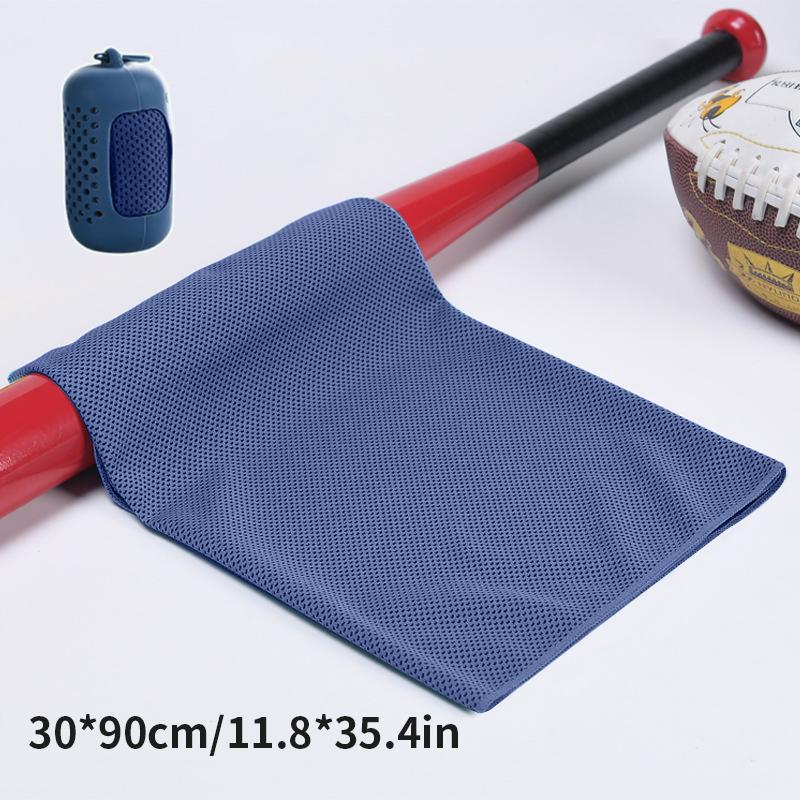 Cooling Towel Portable Mini Silicon Gel Microfiber Ice Towel Breathable Fitness Sports Gym Running Swimming Quick Dry Cool Towel