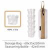 40ml Portable Seasoning Holders PET Spice Dispenser Durable Travel Spice Kits  Outdoor