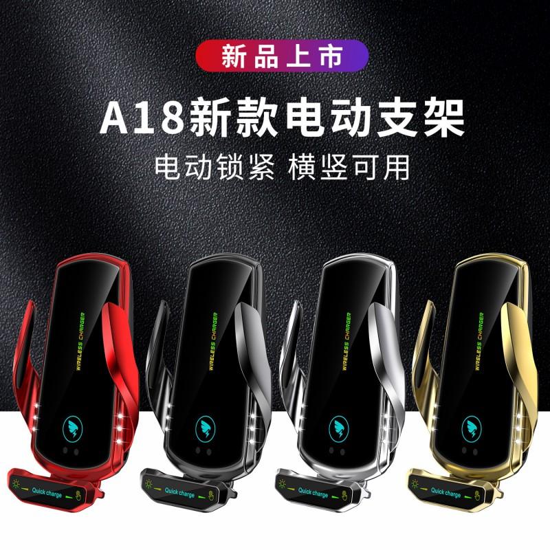Smart Wireless Car Phone Holder With 15W Fast Charging Clip-on Air Vent Mount Auto-Sensing Clamp IPhone