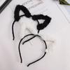 Party Headdress Cat Ears Hair Hoop Korea Style Headband Women accessories Make up Plush Hair Band