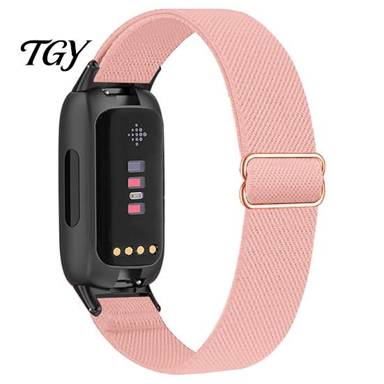 Lightweight Replacement Wrist Strap Elastic Nylon Watch Bands for Fitbit Inspire 3, Adjustable Quick Release Band Breathable Woven Sports Wristband