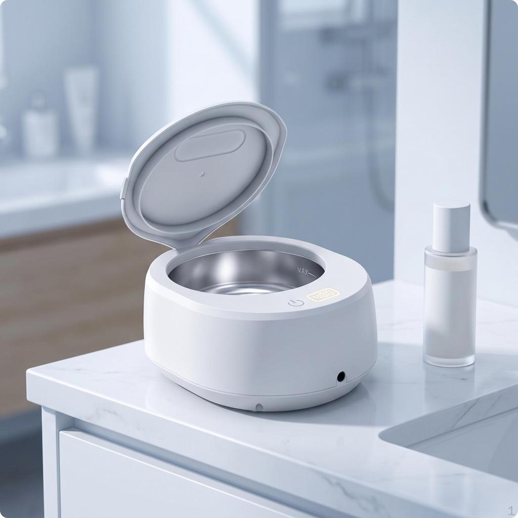 Sound Wave Cleaner Compact with Stainless Steel Tank Tabletop for Home