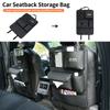 Car Seatback Organizer Anti-Kick Pad Trunk Storage Bag Accessories For Renault Koleos Kadjar Scenic Megane Sandero Grand Sill Gu A14