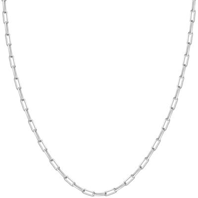 Серебряная цепь Gin no Sterling Silver 925, плетение длинный ромб, ширина, длина, цепь и цепь [Shinjuku Kura] 4-гранная цепь, прибл.. 2,0 мм, 40-60 см (60см), ожерелье, мужское