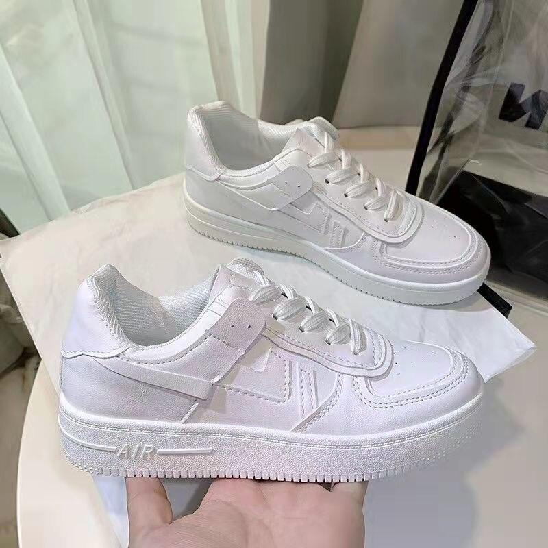 Летняя белая женская спортивная обувь для девочек, повседневная белая обувь на плоской подошве для девочек, классические модные женские кроссовки, женская обувь Four Seasons