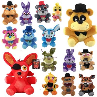 Игрушка Фредди Фазбер FNAF Плюшевый Фредди Фазбер Животные Кукла Игры Фигурка Чика Фокси Медведь Плюшевая Игрушка Медведь Кролик Детские Подарки на День Рождения