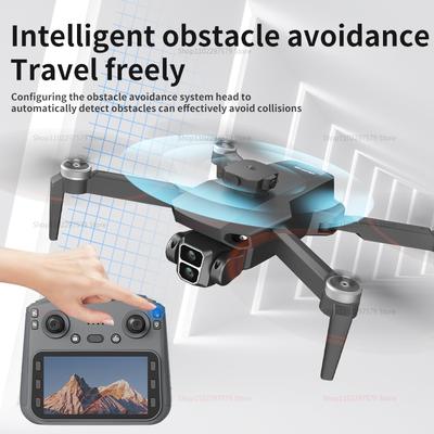 Дрон L106 8K HD с двумя камерами, 5G FPV, бесколлекторный двигатель, обход препятствий, пульт дистанционного управления с экраном для аэрофотосъемки, подарки