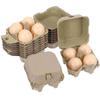 10Pcs 4 Grids Paper Pulp Egg Cartons Space Saving Empty Egg Storage Box Refrigerator