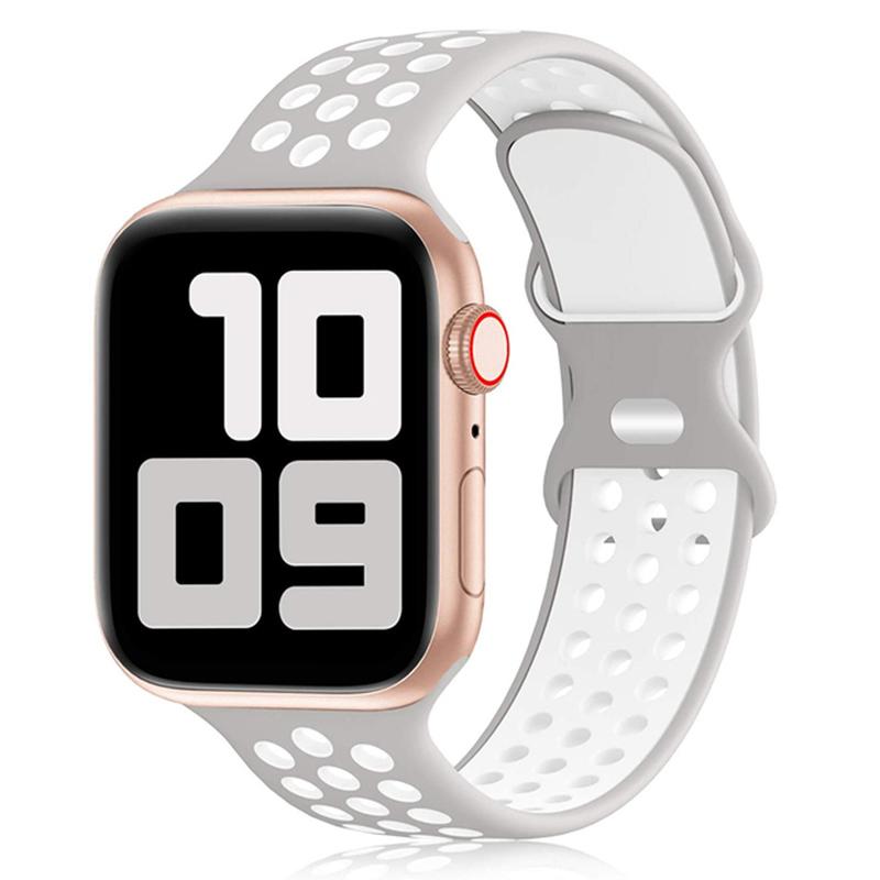Силиконовый ремешок для Apple Watch Band Ultra2 49 мм Серии 9 8 7 41 мм 45 мм 38 мм 42 мм Спортивный браслет iWatch 7 6 SE 5 4 3 44 мм 40 мм