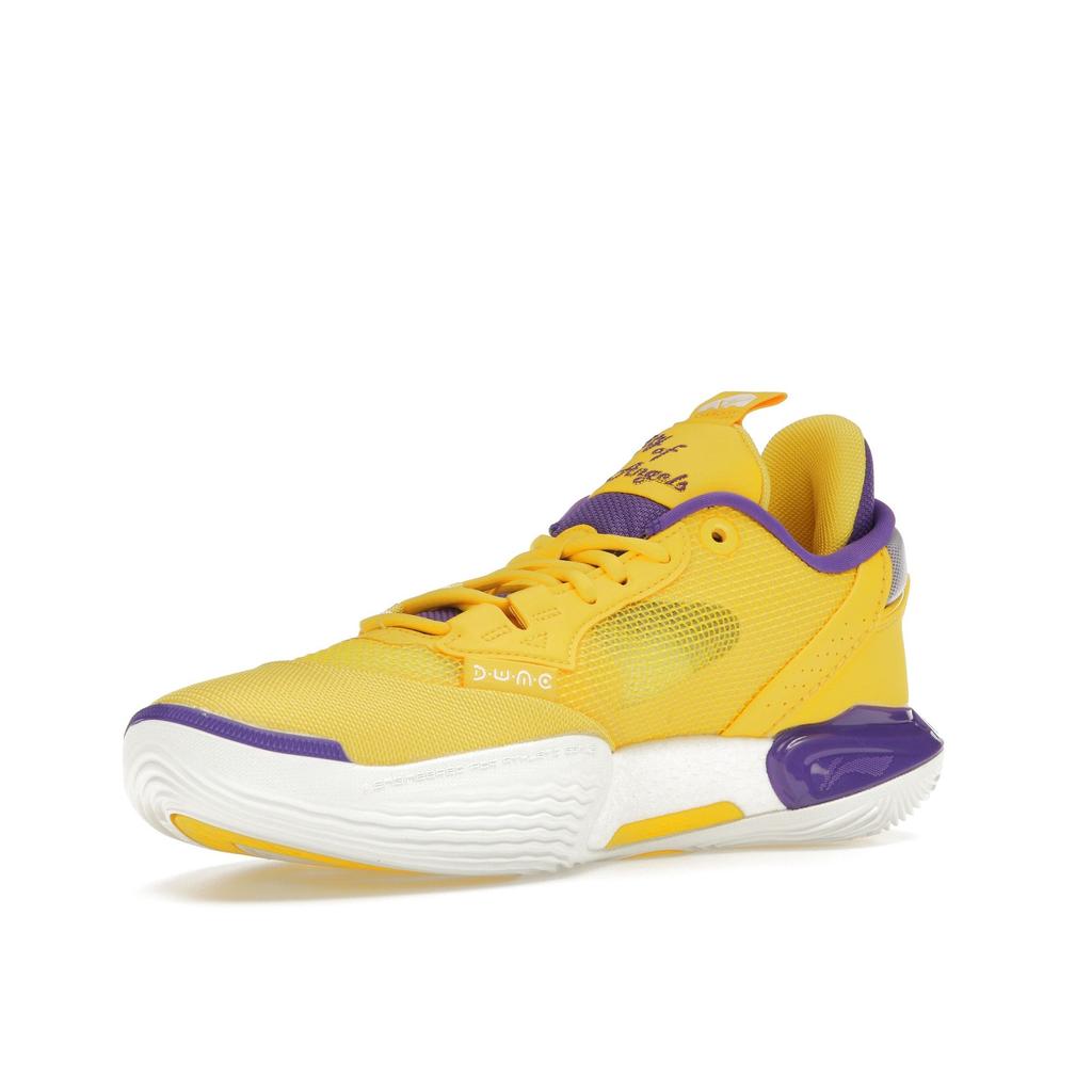 Li-Ning Мужские кроссовки Wade All City 12 City of Angels желтый фиолетовый ABAU015-7