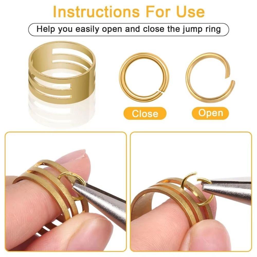 Open Jump Rings Jewelry Making Kit 12 Grids Repair Tools Kit Pliers Jewelry Findings Set  Bracelets