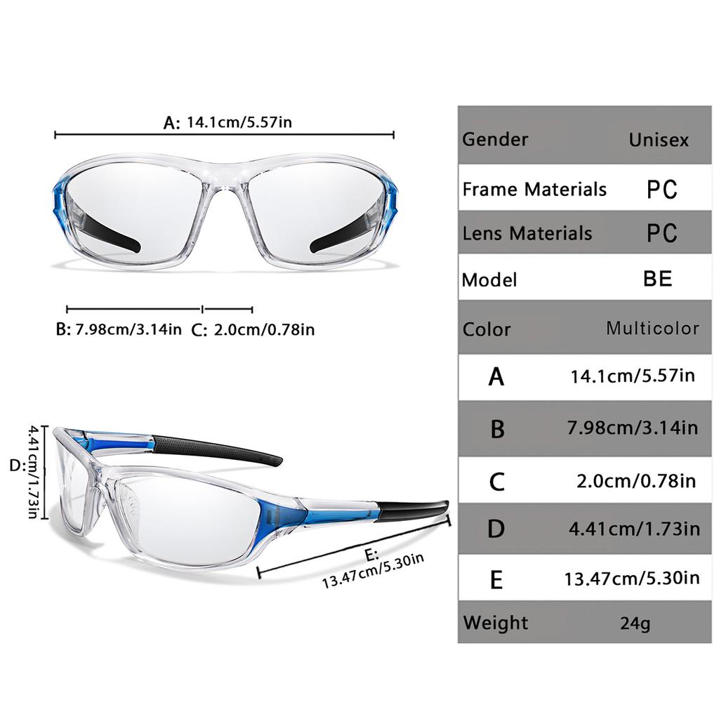 Photochromic Cycling Eyewear for Men and Women MTB Bike Running Fishing Glasses Comfortable Bicycle Goggles UV400 New Style