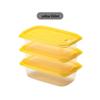 Набор из 3 контейнеров для хранения продуктов Chahua Beig Yellow
