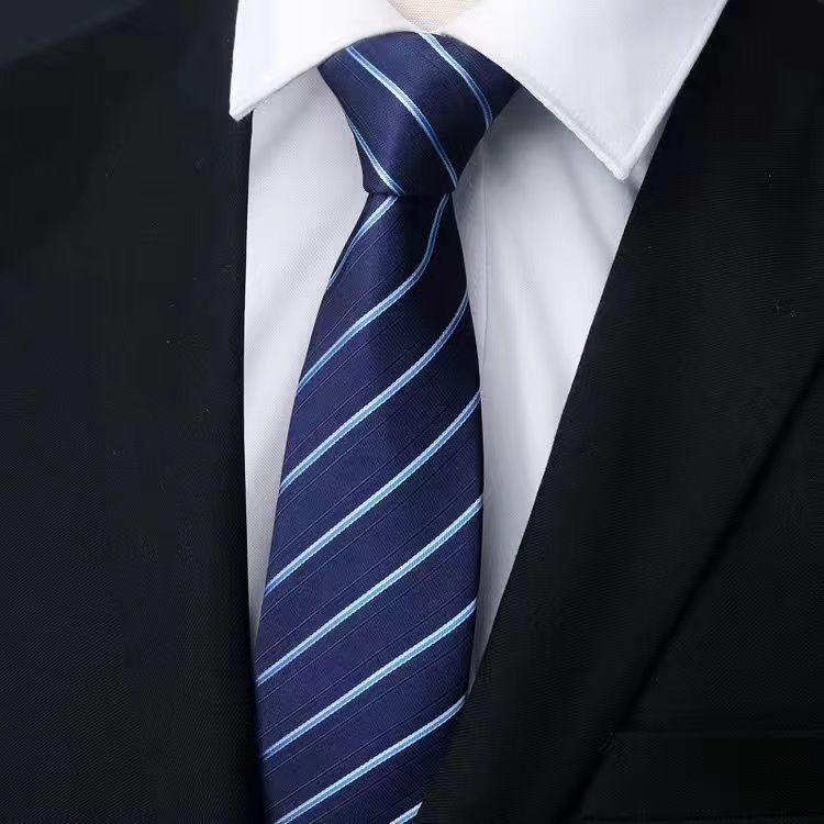 Men's Business Professionals Striped Tie Wedding Suit Accessories Polyester Tie Men