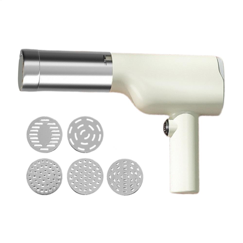 Ручная электрическая лапшерезка Электрический пресс для лапши Автоматическая машина для приготовления пасты Беспроводная машина для приготовления пасты Пресс для теста 5 форм