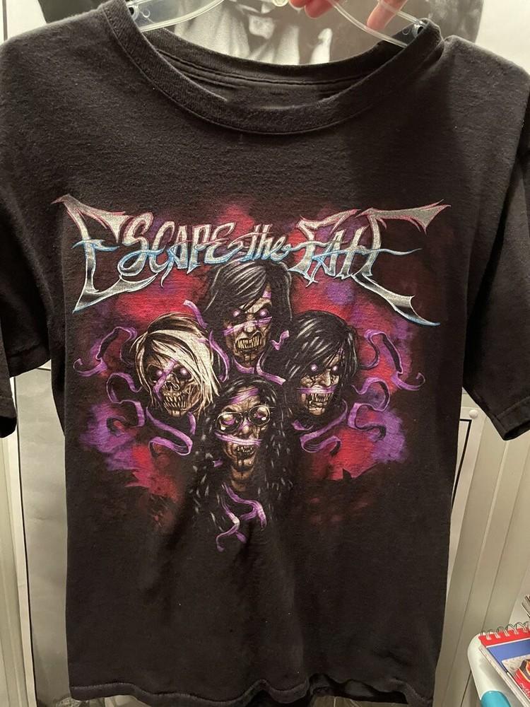 Escape The Fate Эта война наша Черная футболка Полный размер S-5XL HD495 Унисекс футболка