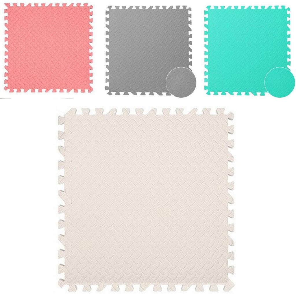 10pcs Soft Eva Foam Mat Safe Floor Tiles For Exercise And Play Areas 12mm Thickness