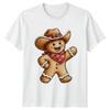 Gingerbread Cowboy Christmas Holidays Unisexs TShirt Unisexs Tee Graphic Unisex Top