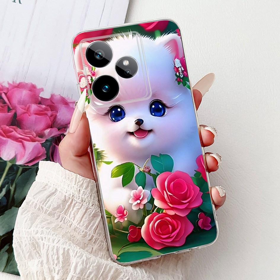 Чехол для Realme GT 7 7T 2025 Популярный Цветок Мягкий Прозрачный Силикон ТПУ Защитная Крышка Для Realme GT7 Pro RMX5011 Чехол-Ракушка для Телефона