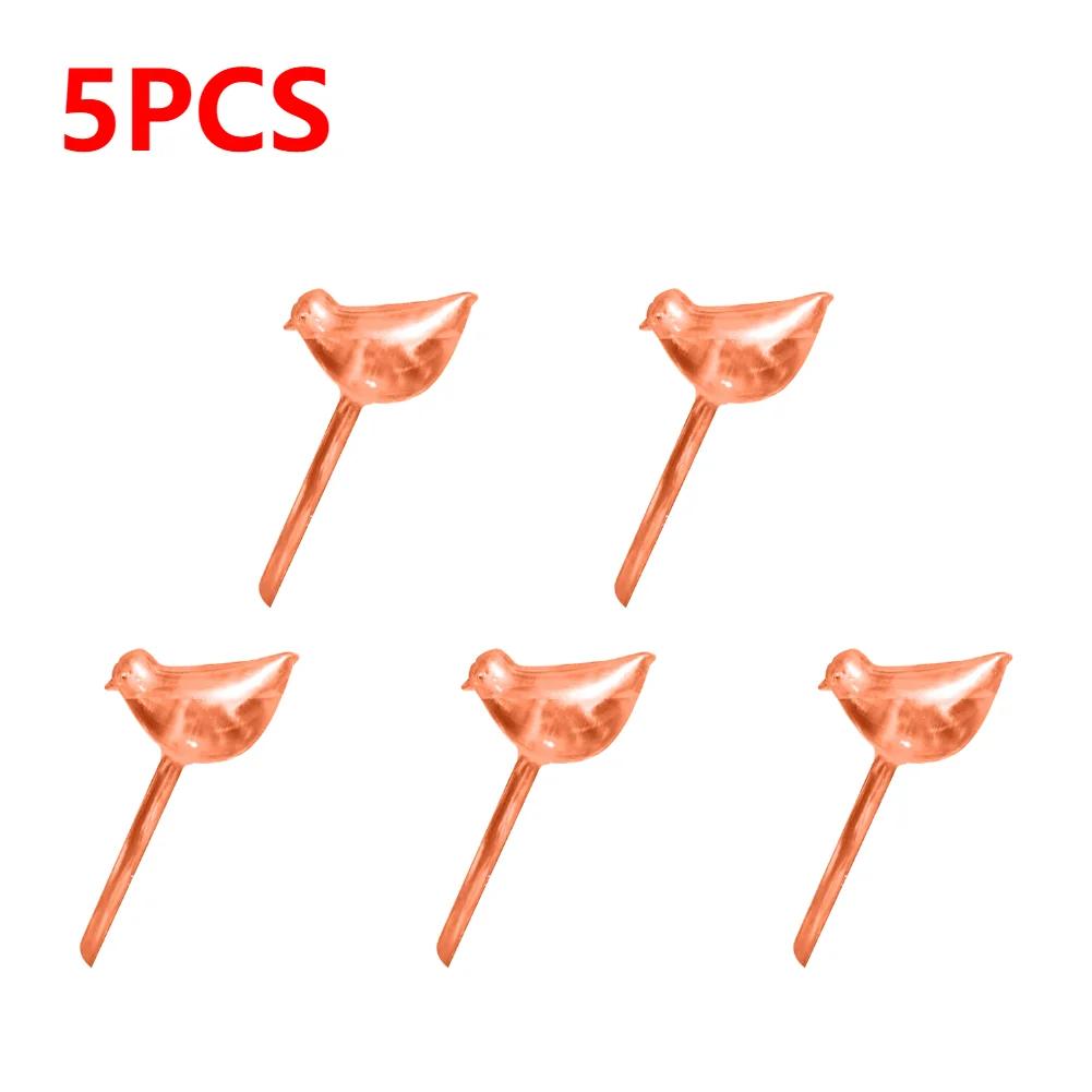 6-1Pc PVC Transparent Plants Watering Bulbs Bird Shape Automatic Drip Irrigation Self Watering Device Home Flower Waterer Bulbs