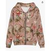 3D Printed Zip-Up Hoodie Women Streetwear Casual Sweatshirt