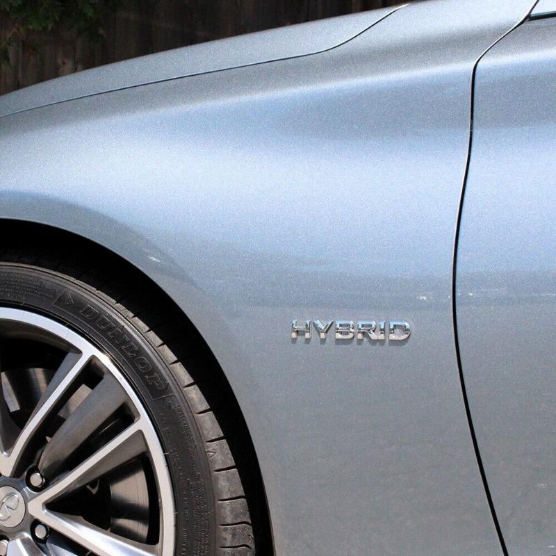 1pcs for Infiniti Hybrid Left or Right Side Fender Badge Emblem Nameplate Car Accessories xs2
