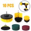 Набор из 12 щеток для электрической дрели для чистки и полировки