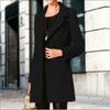 Осенне-зимнее женское пальто шерстяное средней и длинной длины