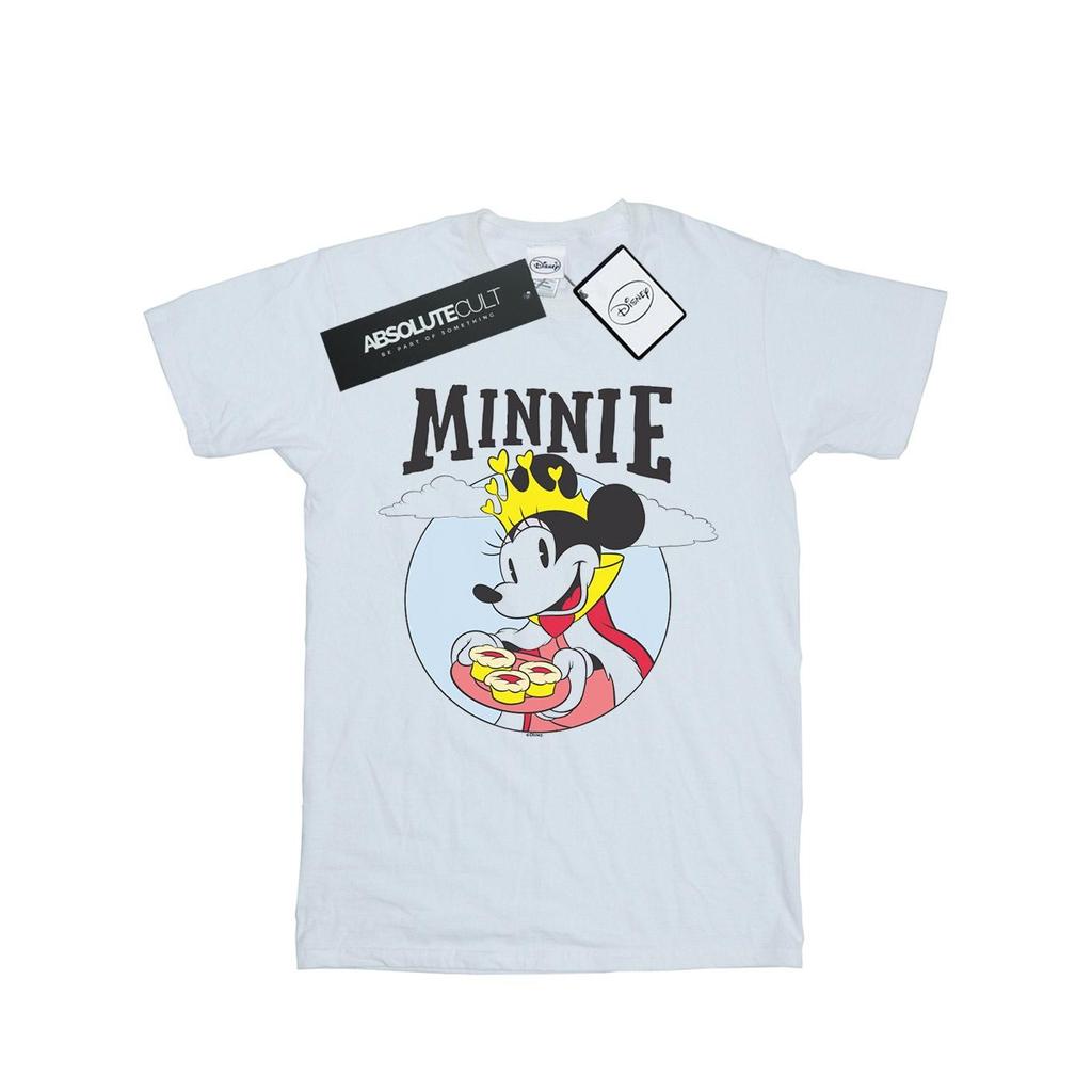 Disney Womens/Ladies Minnie Mouse Queen Cotton Boyfriend T-Shirt