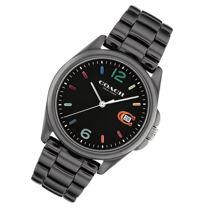 Coach Greyson Black Ceramic Women's Watch - 14503927