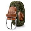 New Unisex Canvas Tactical Belt - No Metal Buckle, Woven Design, Ideal for Military Training.