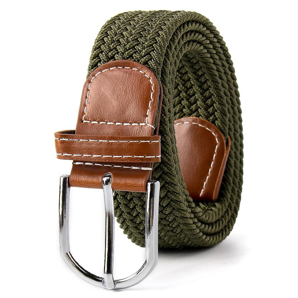 New Unisex Canvas Tactical Belt - No Metal Buckle, Woven Design, Ideal for Military Training.