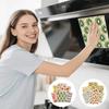 6/8 шт. Кухонные полотенца для посуды Многоразовые салфетки для мытья посуды Моющиеся кухонные тряпки Антидеформация Быстросохнущие кухонные полотенца с фруктовым принтом