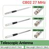 27MHz SMA-Female/SMA-Male/BNC Handheld Telescopic CB Antenna For Quansheng UV-K5 UV-K5(8) Baofeng UV-K61 Walkie Talkie