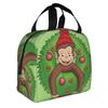 Cartoon Curious George Funny TV Monkey  Anime  Insulated Lunch Bags for Women  Resuable Thermal Cooler Bento Box School