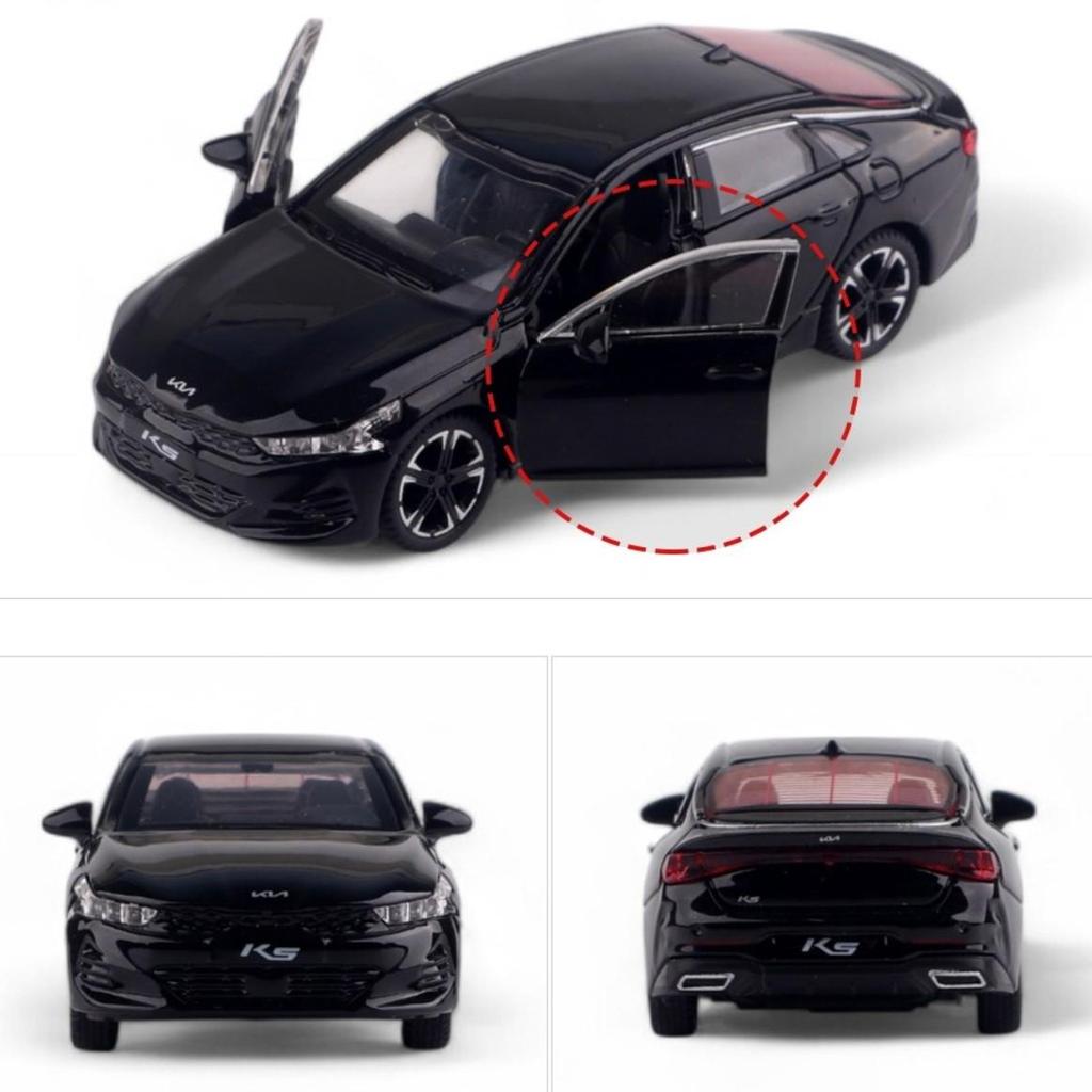 Официальная литая модель автомобиля Kia K5 2022 года (Белый / Черный / Синий 3 Цвета)