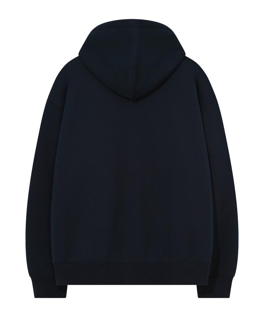 Covernat Signature Symbol Boa Zip-Up Hoodie Dark Navy