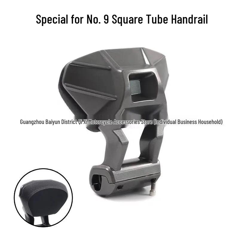 Enlarged Aluminum Backrest with Thick Cushion for Jike Core AE4/AE5I Electric Motorcycle - Easy, No-Damage Installation.