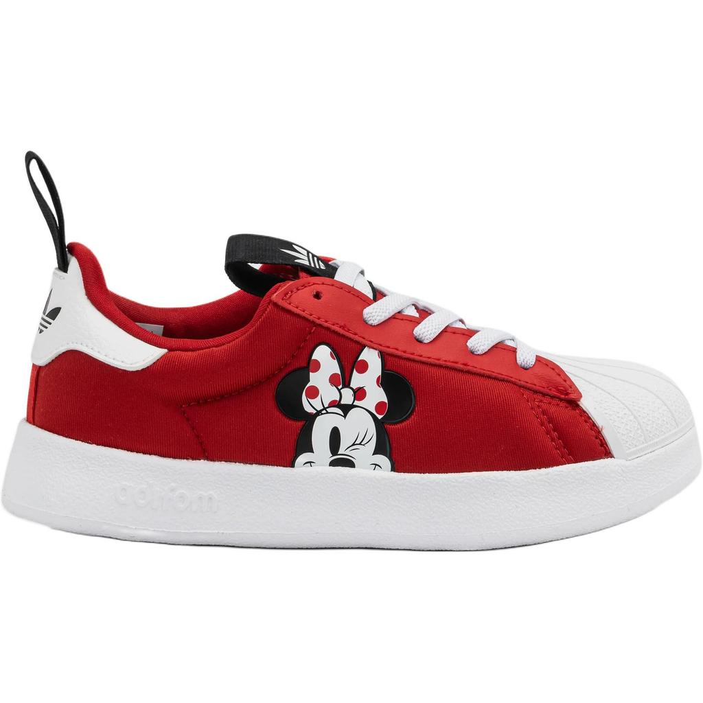 Adidas Disney X  Originals Adifom Superstar 360 Comfortable Versatile Durable Low-Top Kids Skate Shoes Kids Sneaker Red White JH5178