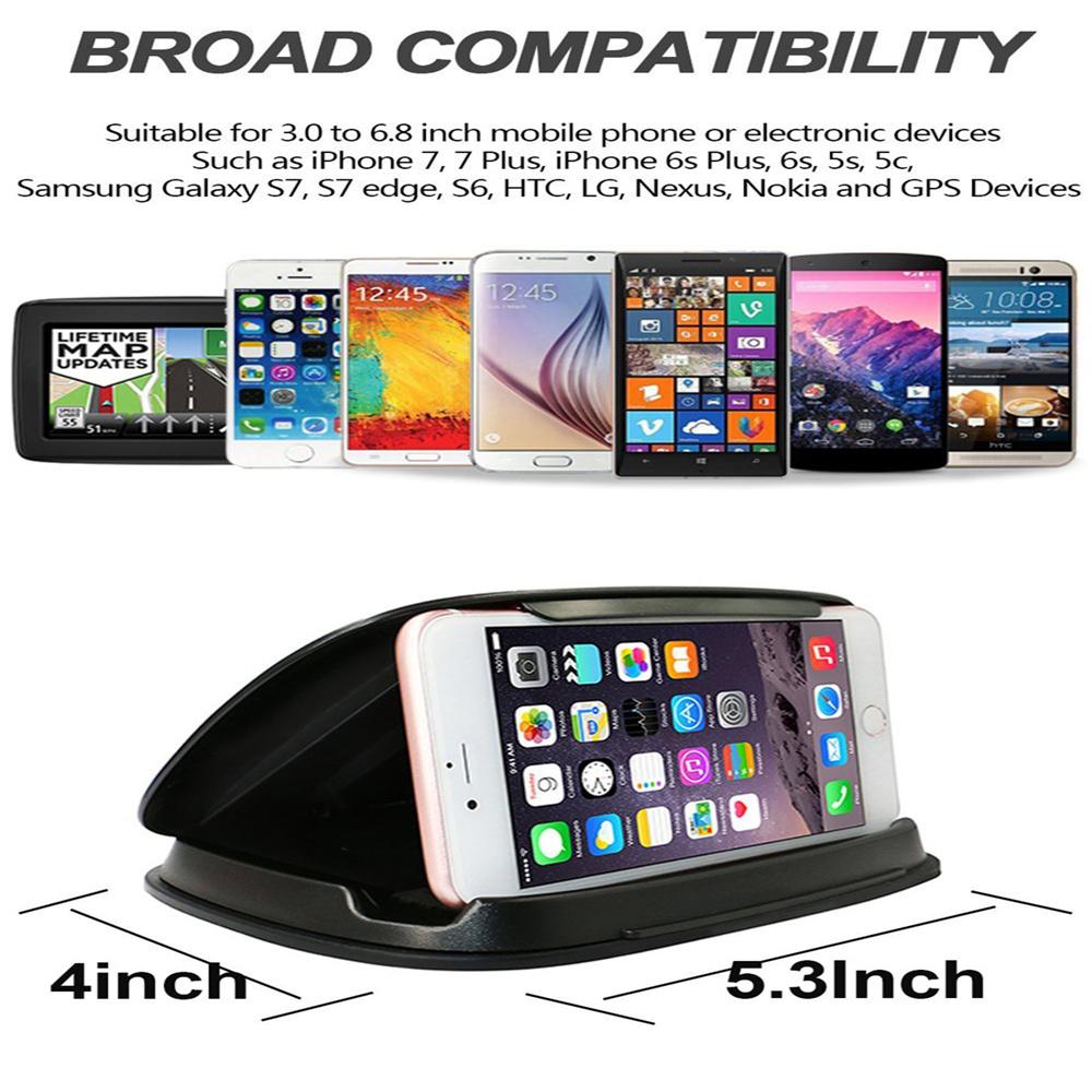 Car Center Console PDA GPS Phone Mount Holder Anti-sunshine Anti-slip Silicone